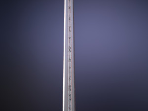 scandinavian battle sword Modello 3D