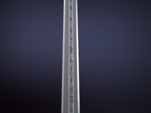 scandinavian battle sword Modello 3D