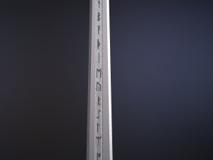 scandinavian battle sword Modello 3D