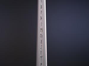 scandinavian battle sword Modello 3D