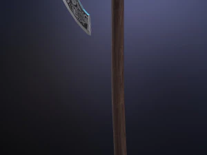 scandinavian battle axe 3D Model