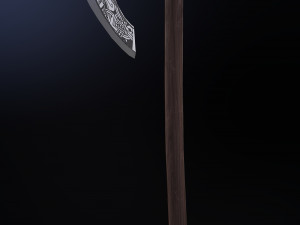 scandinavian battle axe 3D 模型