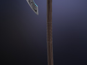 scandinavian battle axe 3D 模型