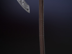 scandinavian battle axe 3D 模型