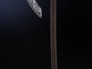 scandinavian battle axe 3D 模型