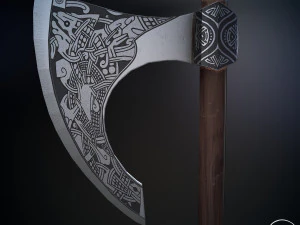 scandinavian battle axe 3D Model