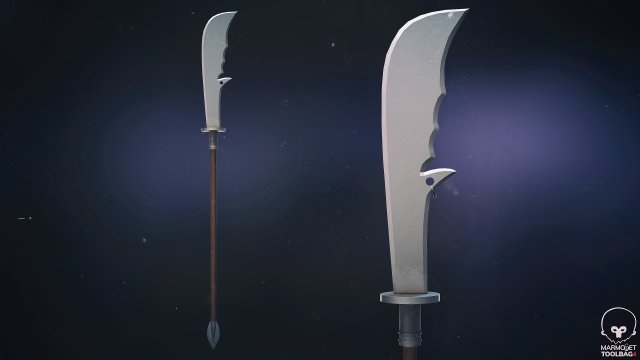 chinese long battle saber Modelo 3D .c4d .max .obj .3ds .fbx .stl .blend 