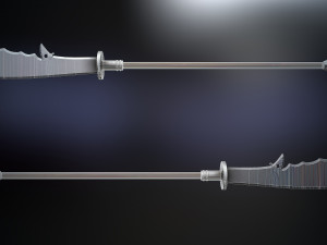 chinese long battle saber Modelo 3D