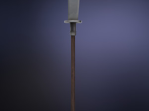 chinese long battle saber Modelo 3D