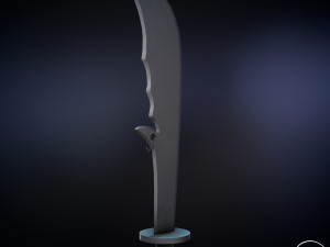 chinese long battle saber Modelo 3D