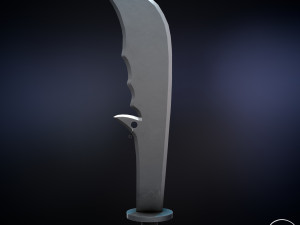 chinese long battle saber Modelo 3D