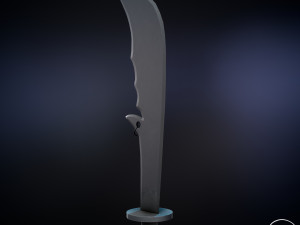 chinese long battle saber Modelo 3D
