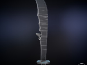 chinese long battle saber Modelo 3D