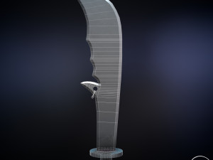 chinese long battle saber Modelo 3D