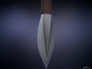 chinese long battle saber Modelo 3D