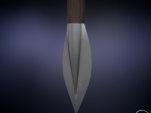 chinese long battle saber Modelo 3D