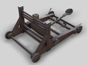 medieval catapult 3D Model