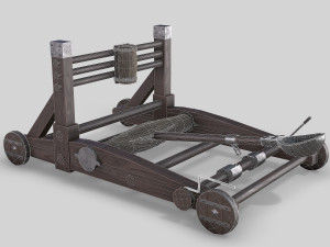 medieval catapult 3D Model