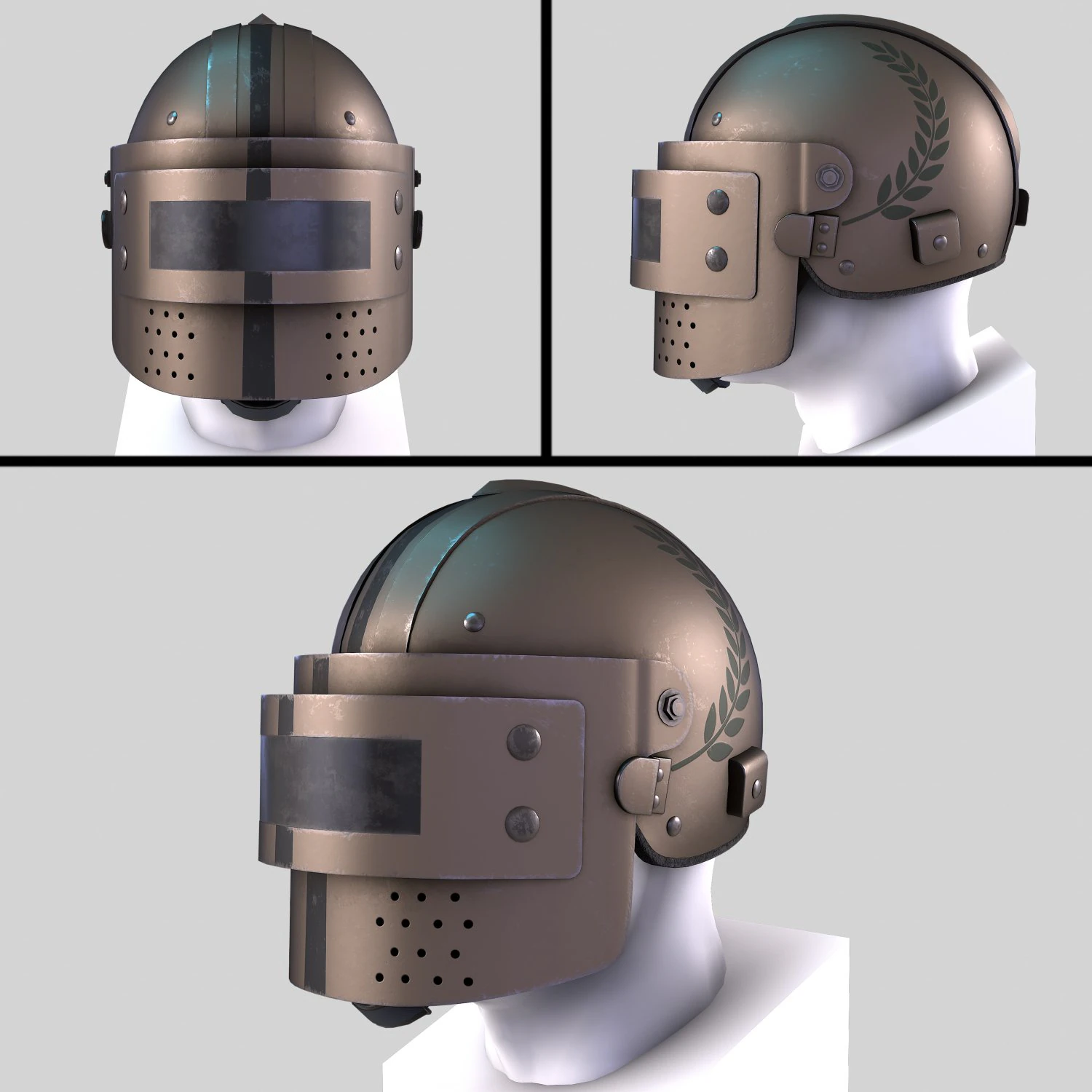 helmet k6-3 3D Model .c4d .max .obj .3ds .fbx .stl .blend 