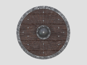 scandinavian battle shield 3D मॉडल