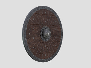 scandinavian battle shield 3D मॉडल