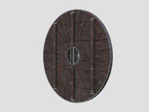 scandinavian battle shield 3D मॉडल