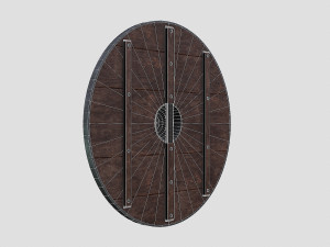 scandinavian battle shield 3D मॉडल