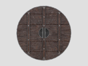 scandinavian battle shield 3D मॉडल