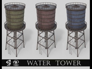 water tower Modelo 3D