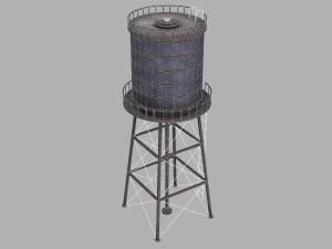 water tower Model 3D
