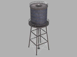 torre dell'acqua Modello 3D