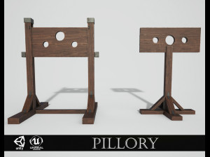 medieval pillory 3D Model