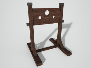 medieval pillory Modelo 3D