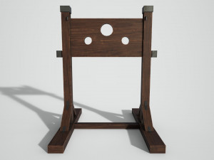medieval pillory Modelo 3D