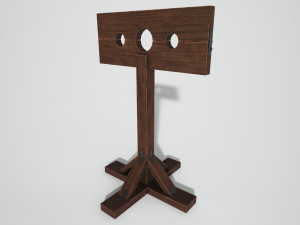 medieval pillory Modelo 3D