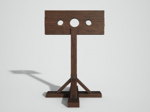 medieval pillory Modelo 3D