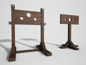 medieval pillory Modelo 3D