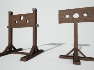 medieval pillory Modelo 3D