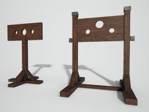 medieval pillory Modelo 3D