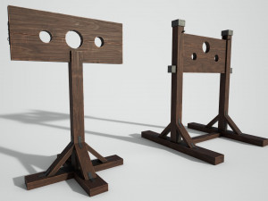 medieval pillory Modelo 3D