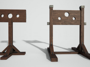 medieval pillory Modelo 3D