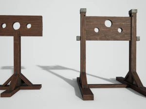 mittelalterlicher Pranger 3D Modell