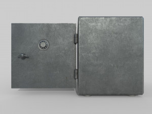 small safe box locker 3D मॉडल