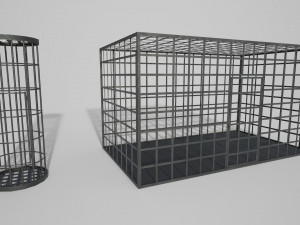 medieval iron cages 3D Модель
