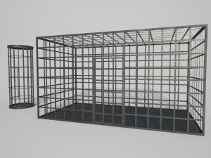 medieval iron cages 3D Модель