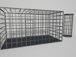 medieval iron cages 3D Модель