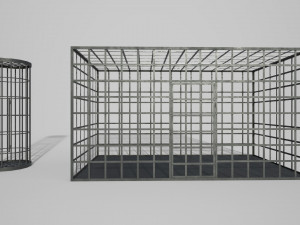 medieval iron cages 3D Модель