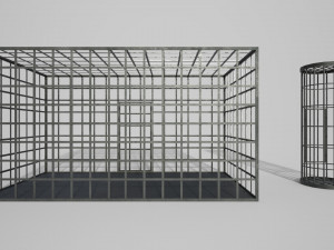medieval iron cages 3D Модель