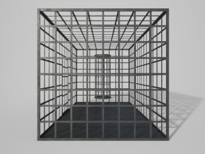 medieval iron cages 3D Модель