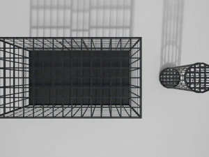 середньовічні залізні клітки 3D Модель